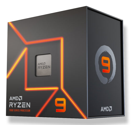AMD CPU RYZEN 9, 7900, AM5, 5.40GHz 12 CORE, CACHE 76MB, 65W [100-100000590WOF]