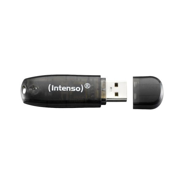 INTENSO PEN DISK RAINBOW LINE 32GB USB 2.0 CONFEZIONE DA 3 PEZZI (ARANCIONE-ROSSA-NERA) [3502483]