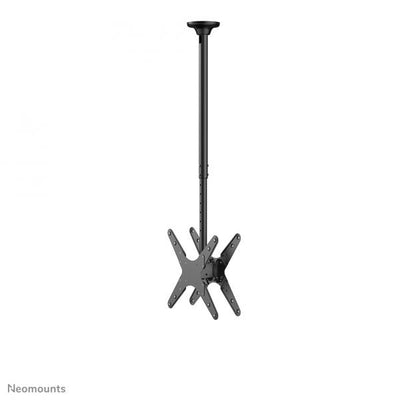 Neomounts FPMA-C340DBLACK Supporto a soffitto per doppio monitor/TV 32-75" - alt. 106-156 cm [FPMA-C340DBLACK]