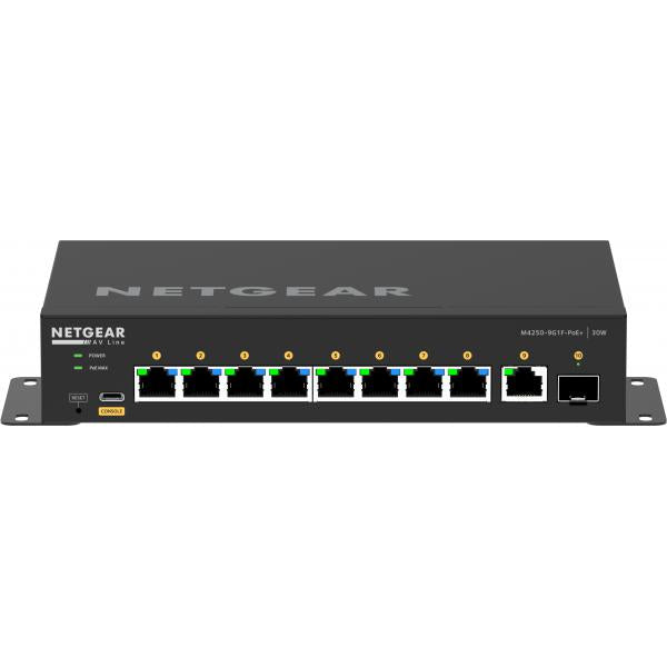 NETGEAR GSM4210PD-100EUS switch di rete Gestito L2/L3 Gigabit Ethernet (10/100/1000) Supporto Power over Ethernet (PoE) Nero [GSM4210PD-100EUS]