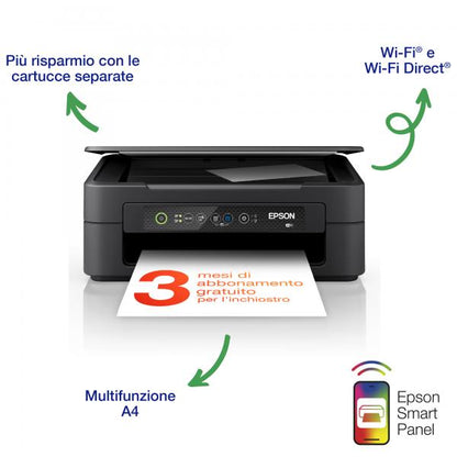 Epson Expression Home XP-2200 - All-in-one - A4 - 5760 x 1440 DPI - 27 ppm - Wi-Fi - Black [C11CK67403]