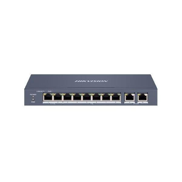 Hikvision DS-3E1310HP-EI switch di rete Gestito Fast Ethernet (10/100) Supporto Power over Ethernet (PoE) Grigio [DS-3E1310HP-EI]