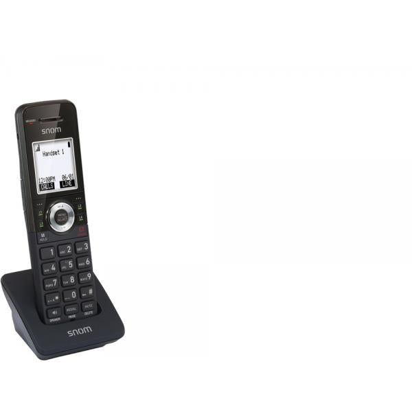 Snom M10 DECT handset for Single Cell M100. B/W screen, 9 hours in conversation [00004452]