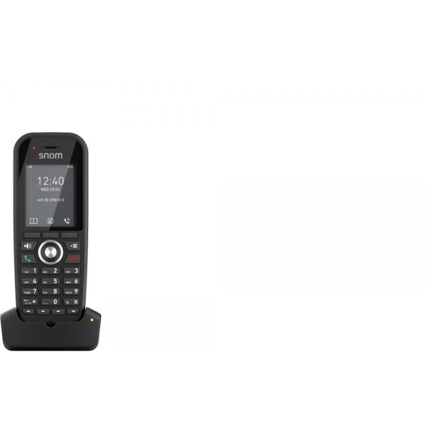 Snom M30 DECT handset for DoubleCell M400 e M900. B/W screen, 22 hours in conversation, rugged, integrated belt clip [00004607]