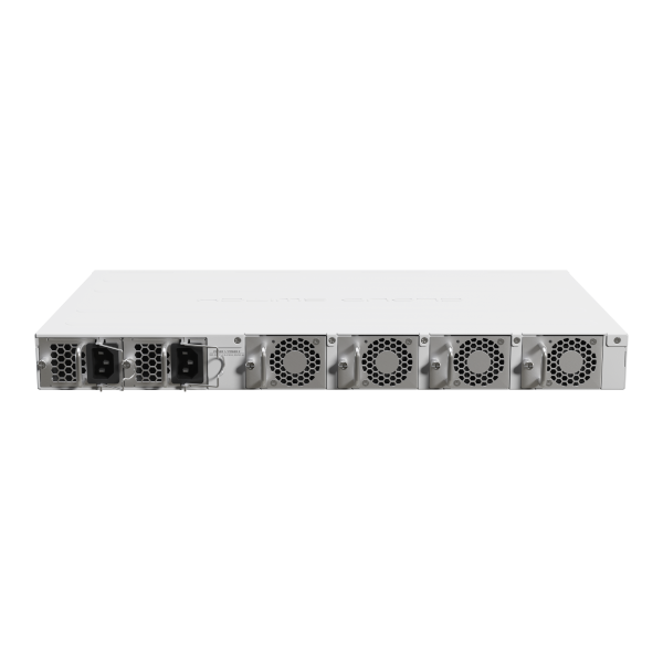 MikroTik, Cloud Router Switch 518-16XS-2XQ-RM with QCA9531 750 MHz CPU, 64 MB RAM, 98DX8525 switch chip, 2 x 100G QSFP28 ports, 16x 25G SFP28 ports, 1 x 100Mbit Eth port for management, USB type A, Ro [CRS518-16XS-2XQ-RM]