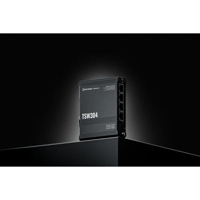 Teltonika - Switch PoE compatto con quattro porte Gigabit Ethernet. [TSW304]