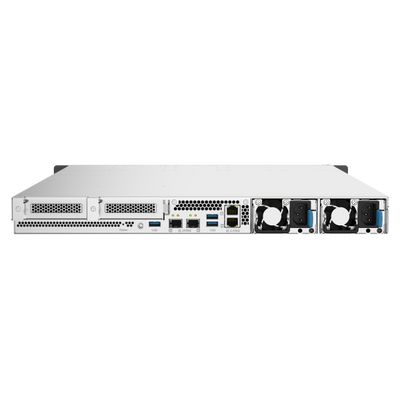 QNAP TS-h1090FU NAS Rack (1U) EPYC 7232P 64 GB DDR4 0 TB QuTS hero Nero, Grigio [TS-H1090FU-7232P-64G]