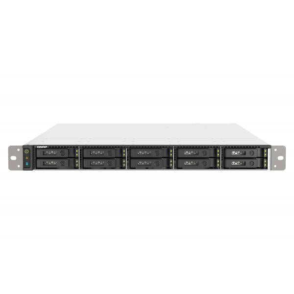 QNAP TS-h1090FU NAS Rack (1U) EPYC 7232P 64 GB DDR4 0 TB QuTS hero Nero, Grigio [TS-H1090FU-7232P-64G]