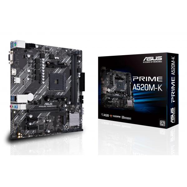 ASUS PRIME A520M-K AMD A520 Socket AM4 micro ATX [90MB1500-M0EAY0]