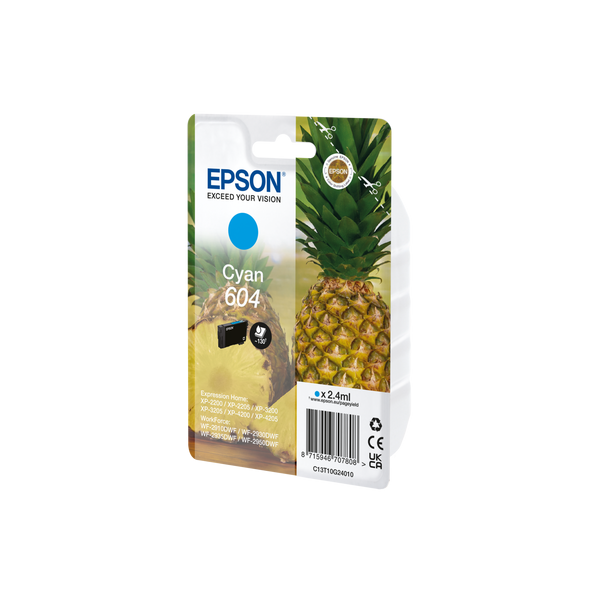 EPSON CART. INK CIANO, ANANAS 604 [C13T10G24010]