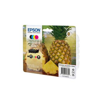 EPSON CARTUCCIA 604 MULTIPACK INKJET SERIE ANANAS 4 COLORI FORMATO STD [C13T10G64010]