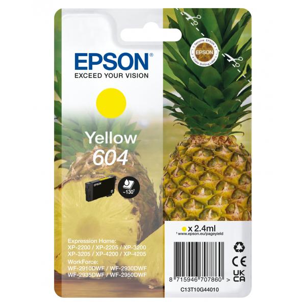 EPSON CART. INK GIALLO ANANAS 604 [C13T10G44010]