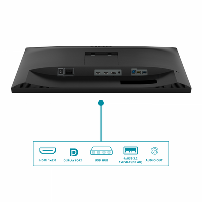 AOC MONITOR CURVO 34 LED VA WQHD 21:9 4MS 300 CDM, REG ALTEZZA, USB-C DOCK, DP/HDMI, MULTIMEDIALE, S [CU34V5C/BK_D]