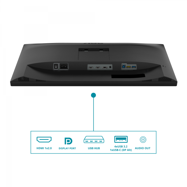 AOC MONITOR CURVO 34 LED VA WQHD 21:9 4MS 300 CDM, REG ALTEZZA, USB-C DOCK, DP/HDMI, MULTIMEDIALE, S [CU34V5C/BK_D]