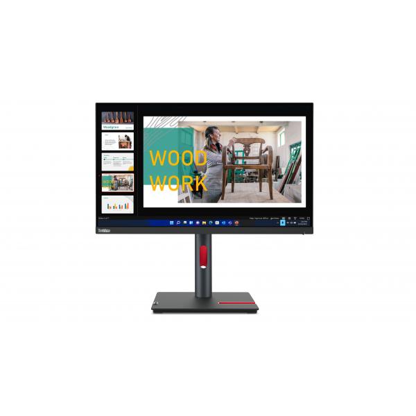 Lenovo ThinkVision P24q-30 LED display 60,5 cm (23.8") 2560 x 1440 Pixel Quad HD Nero [63B4GAT6EU]