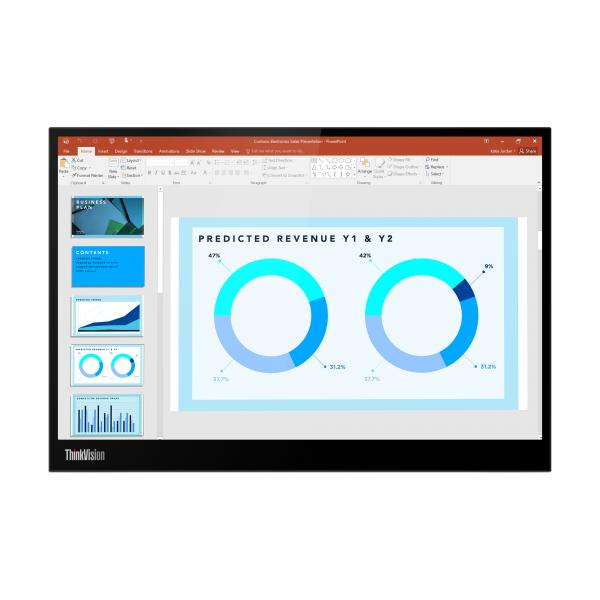 Lenovo ThinkVision M14d LED display 35,6 cm (14") 2240 x 1400 Pixel 2.2K Nero [63AAUAT6WL]
