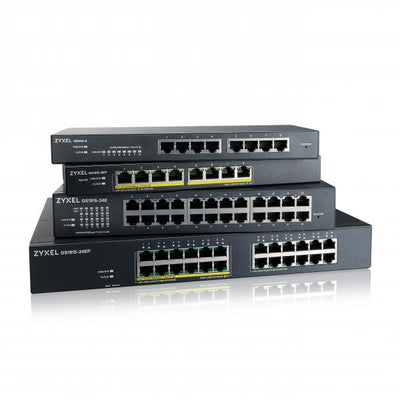 Zyxel 24-port GbE Smart Switch - 130W - NebulaFlex Cloud [GS1915-24EP-EU0101F]