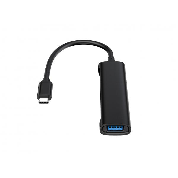 Conceptronic 4-Port USB 3.0 Hub - 2 USB-C & 2 USB-A ports - aluminum case - USB-C connector [HUBBIES12B]