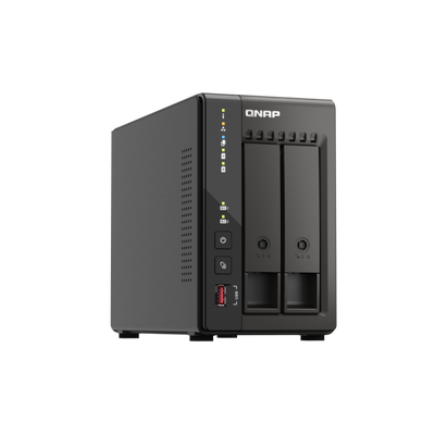 Qnap Intel Celeron J6412 NAS Tower - 2x 3.5 Inch Bays - 8GB Ram - 4GB Flash - Black [TS-253E-8G]