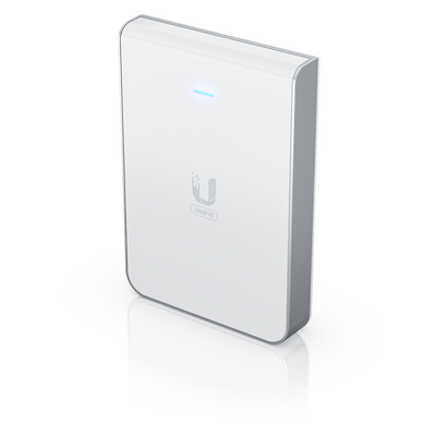 Ubiquiti - U6-IW - Wall-Plate Dual-Band Wi-Fi 6 Access Point, 1x Data-in: GbE RJ45 port, 4x Data-out: GbE RJ45 ports, 573.5 Mbps at 2.4GHz (2x2) + 4800 Mbps at 5GHz [U6-IW]