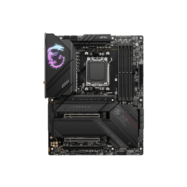 MSI MB AMD X670 GAMING, MPG X670E CARBON WIFI, AM5, 4DDR5, 3PCI-Ex16, 4M.2, 6SATA3, 1USB3.2GEN2x2, 8 [MPG X670E CARBON WF]