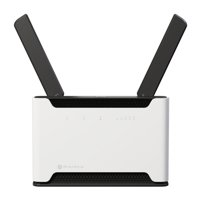 Mikrotik, Chateau LTE18 ax kit with Quad-Core IPQ-6010 1.8 GHz CPU, 1GB RAM, 1 x 2.5 Gigabit LAN, 4 x Gigabit LAN, two wireless interfaces (built-in 2.4Ghz 802.11ax two chain wireless, built-in 5Ghz 8 [S53UG+5HaxD2HaxD-TC&EG18-EA]