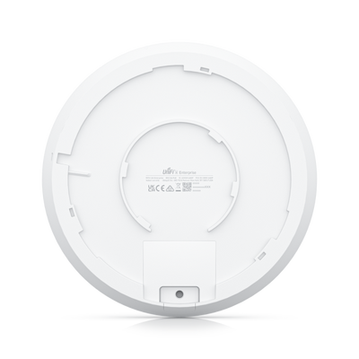 Ubiquiti - U6-Enterprise - Wall/Ceiling Mount Tru-Band Wi-Fi 6E Access Point, 1x 2.5Gbps RJ45 port, 573.5 Mbps at 2.4GHz (2x2) + 4800 Mbps at 5GHz (4x4) + 4800 Mbps at 6GHz (4x4) [U6-Enterprise]