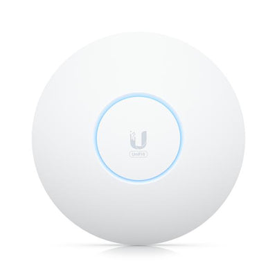 Ubiquiti - U6-Enterprise - Wall/Ceiling Mount Tru-Band Wi-Fi 6E Access Point, 1x 2.5Gbps RJ45 port, 573.5 Mbps at 2.4GHz (2x2) + 4800 Mbps at 5GHz (4x4) + 4800 Mbps at 6GHz (4x4) [U6-Enterprise]