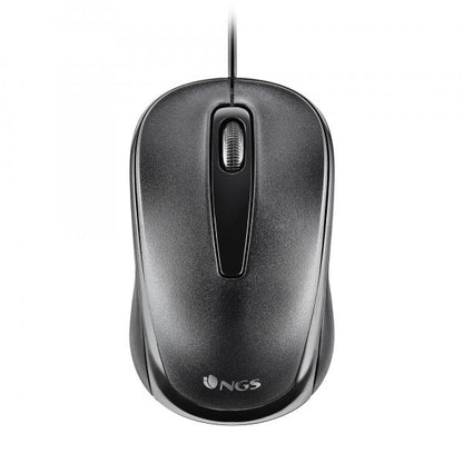 NGS MOUSE OTTICO 1200DPI USB 2 TASTI NERO [EASY DELTA]