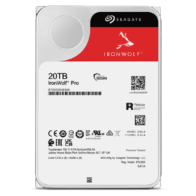 SEAGATE HDD IRONWOLF PRO 20TB 3.5 SATA 6GB/S 7200RPM [ST20000NT001]