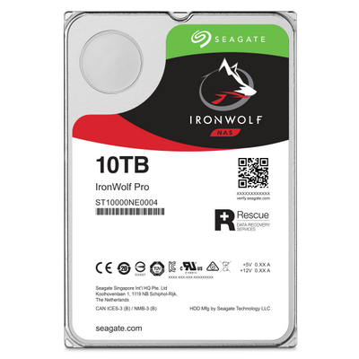 SEAGATE HDD INTERNO IRONWOLF PRO 10TB 3,5 SATA 6GBS 7200RPM [ST10000NT001]
