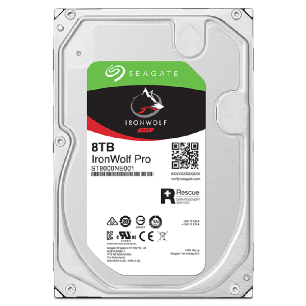 SEAGATE HDD IRONWOLF 8TB 7200 RPM * RICONDIZIONATO * [ST8000NT001_R]