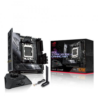 ASUS MB AMD X670E, ROG STRIX X670E-I JUEGOS WIFI DDR5, AM5, MINI-ITX, 90MB1B70-M0EAY0 [ROG ST 