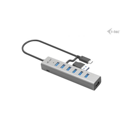 i-tec USB-C/USB-A Charging Metal HUB 7 Port [C31HUBMETAL703]
