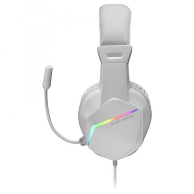 MARSGAMING GAMING CUFFIA+MIC MH122W BIANCA RGB PC MAC CONSOLES SAMRTHPONE T [MH122W]