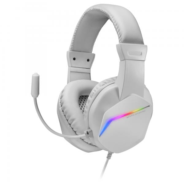 MARSGAMING GAMING CUFFIA+MIC MH122W BIANCA RGB PC MAC CONSOLES SAMRTHPONE T [MH122W]