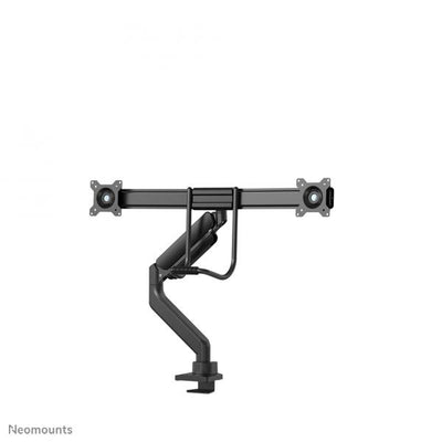 Neomounts NEXT Core Dual Crossbar Monitor Arm - 17-32inch - 1-8 kg/screen - Gas Spring - 180 Degrees -Stop Mechanism - Topfix - Black [DS75-450BL2]