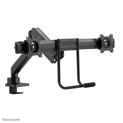 Neomounts NEXT Core Dual Crossbar Monitor Arm - 17-32inch - 1-8 kg/screen - Gas Spring - 180 Degrees -Stop Mechanism - Topfix - Black [DS75-450BL2]