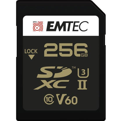 Emtec ECMSD256GUHS2V60 memoria flash 256 GB SDXC UHS-II Classe 2 [ECMSD256GUHS2V60]