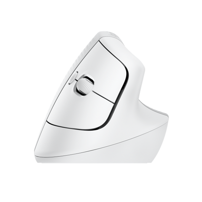 Logitech Lift Vertical Ergonomic Wireless Mouse for Mac - Off White [910-006477]