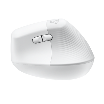 Logitech Lift Vertical Ergonomic Wireless Mouse for Mac - Off White [910-006477]