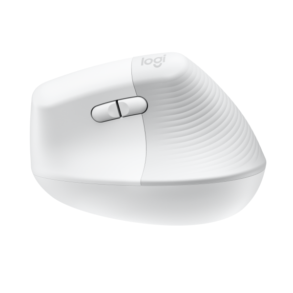 Logitech Lift Vertical Ergonomic Wireless Mouse for Mac - Off White [910-006477]
