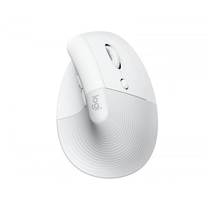 Logitech Lift Vertical Ergonomic Wireless Mouse for Mac - Off White [910-006477]