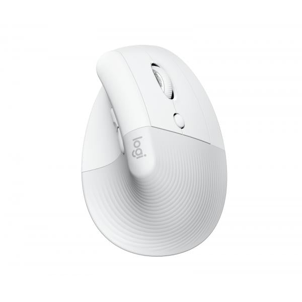 Logitech Lift Vertical Ergonomic Wireless Mouse for Mac - Off White [910-006477]