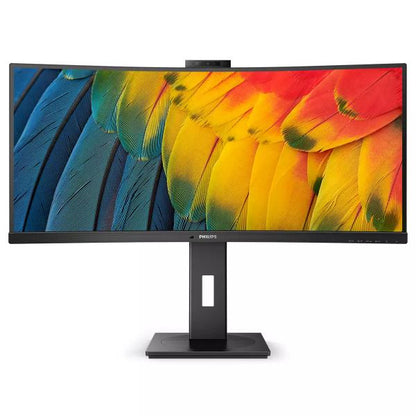 PHILIPS CURVED MONITOR 34 LED VA ULTRA WIDE 3440X1440 21:9 4MS 350 CDM, USB-C DOCK, WEBCAM, HIGH REG, MULTIMEDIA [34B1U5600CH]