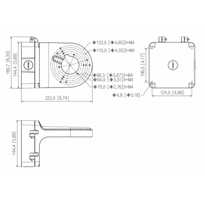 Dahua - PFB203W - Staffa di fissaggio per Dome [PFB206W]