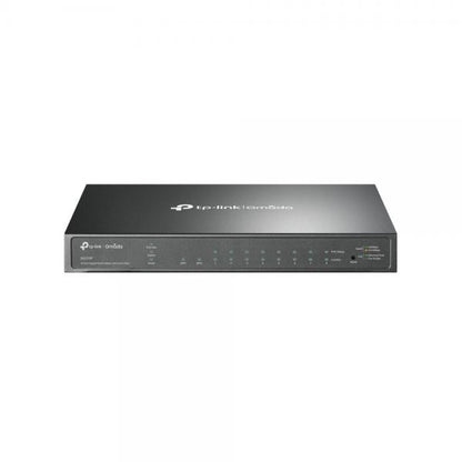 TP-Link - SG2210P - JetStream 8-Port Gigabit PoE Smart Switch, 8 Gigabit RJ45 Ports, 2 SFP Slots, 802.3af/at-compliant, 61W PoE Power, Desktop Steel Case, 802.1Q VLAN, STP/RSTP/MSTP, IGMP Snooping, 80 [SG2210P]