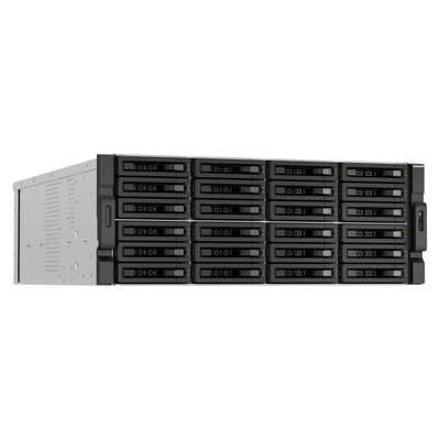 QNAP TS-H3087XU-RP NAS Armadio (4U) Intel Xeon E E-2378 64 GB DDR4 0 TB QuTS hero Nero, Bianco [TS-H3087XU-RP-E2378-64G]