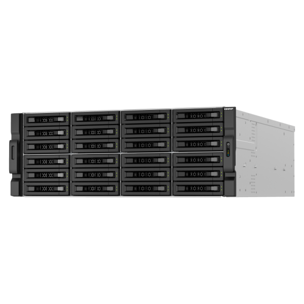 QNAP TS-H3087XU-RP NAS Armadio (4U) Collegamento ethernet LAN Nero, Bianco E-2378 [TS-H3087XU-RP-E2378-64G]