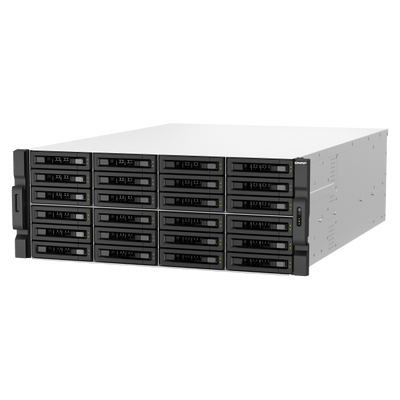 QNAP TS-H3087XU-RP NAS Armadio (4U) Intel Xeon E E-2378 64 GB DDR4 0 TB QuTS hero Nero, Bianco [TS-H3087XU-RP-E2378-64G]